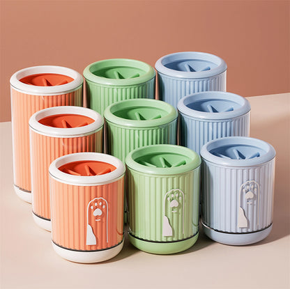Pet Paw Cleaner Cup for Cats & Dogs – No Scrubbing, Easy Paw Washing