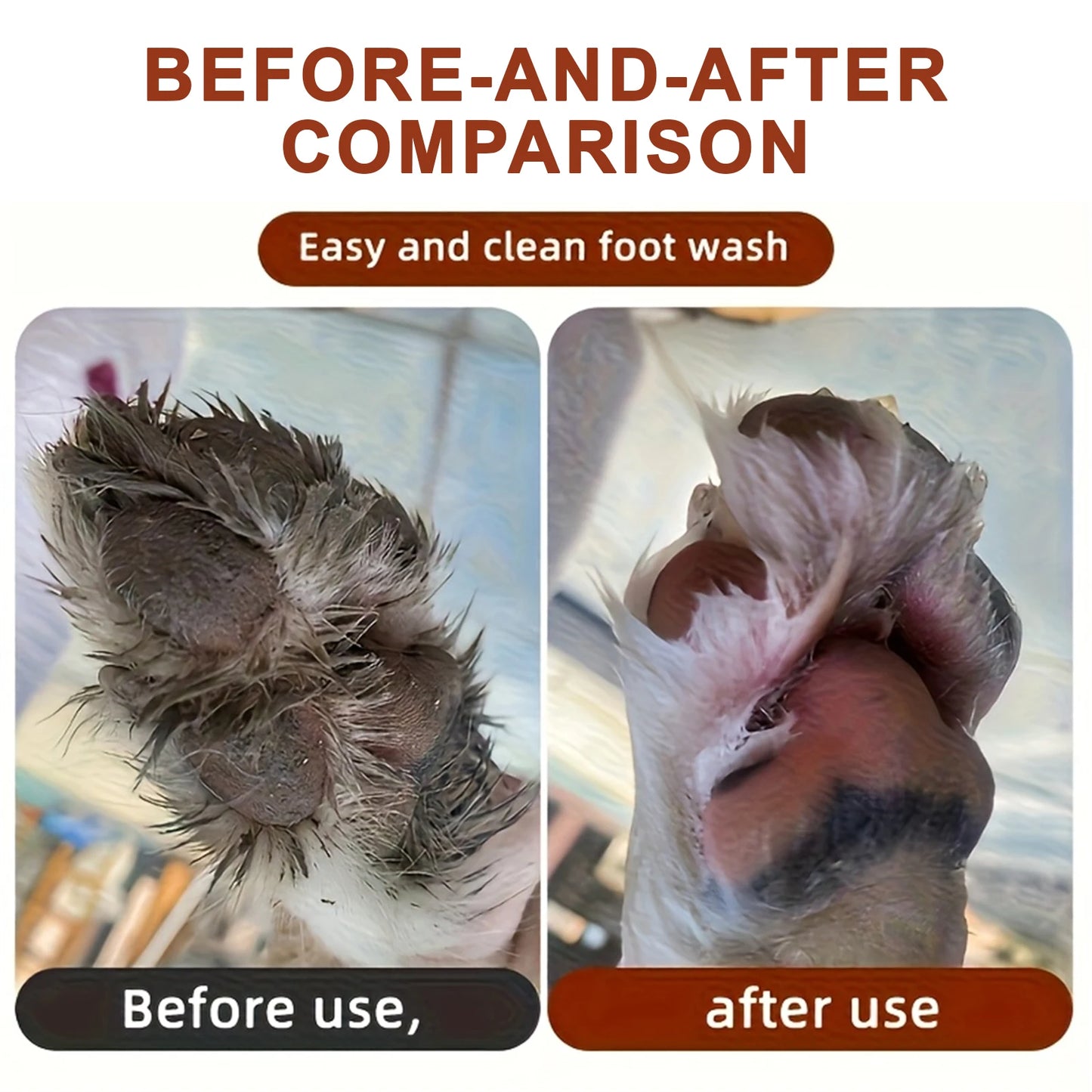 Pet Paw Cleaner Cup for Cats & Dogs – No Scrubbing, Easy Paw Washing